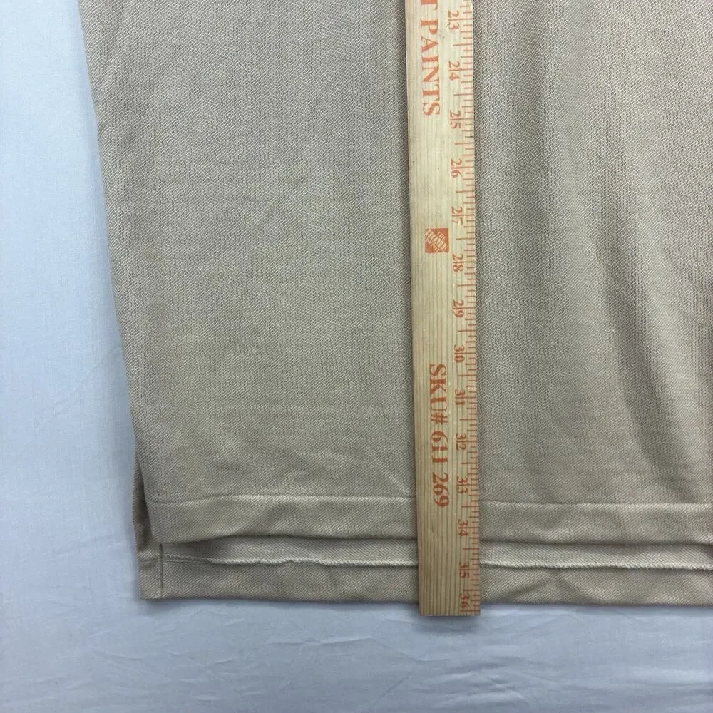 Vintage NWT Polo Golf Ralph Lauren Men’s XL Tan Cotton Polo Shirt Pony Logo